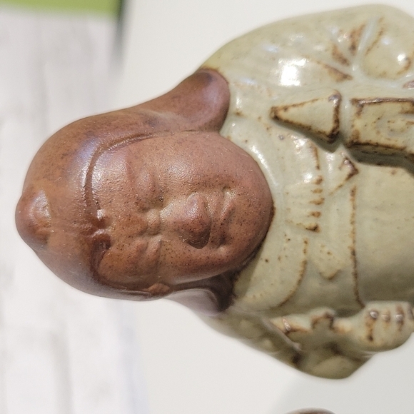 Vintage Set of (2) Japanese Immortal Porcelain Figurines, Made In Japan, Redware - Picture 8 of 8